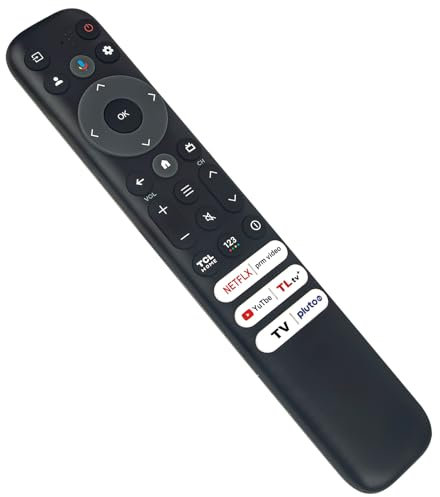RC813 FMBG Replace Voice Search Remote Control Compatible with TCL Q6 Q Series QM850G LED QLED 4K Smart Google TV UHD Television 2023 Model 75Q650G 65Q650G 85Q650G 65QM850G 32S350G 40S350G 85QM850G