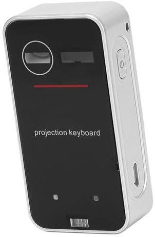 Kabellose Virtuelle Tastatur, Projektionstastatur und Maus mit Touchpad, Wiederaufladbare Tragbare USB-Tastatur in Voller Größe für Smartphone, Tablet, Laptop