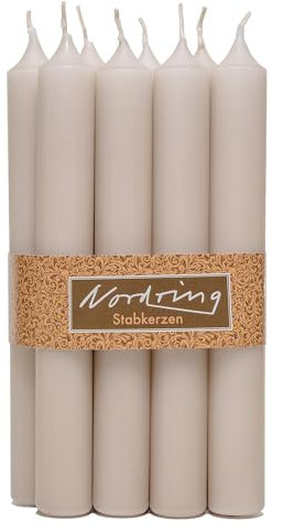 Nordring 8 Stabkerzen 2,2 x 18 cm sahara