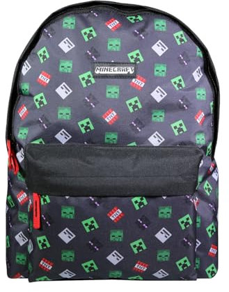 Bagtrotter Mochila 1 compartimento Minecraft Negro