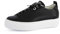 Paul Green Damen Pauls, Frauen Low-Top Sneaker,schnürschuhe,schnürer,Plateausohle,Halbschuhe,straßenschuhe,Strassenschuhe,Schwarz (Black/Silber),37.5 EU / 4.5 UK