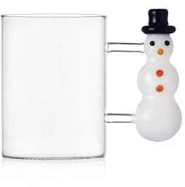 Ichendorf Christmas Tales Tazza Mug Pupazzo di Neve 450ml Vetro Borosilicato