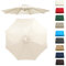 GZDXBF Auvent De Remplacement pour Parasol 6 Baleines/8 Baleines, Toile De Parasol Déporté, Housse De Rechange pour Parasol D'extérieur, Polyester Anti UV 50+(Beige,8 RIBS/350CM(11.5FT))