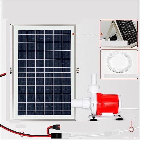 Solar-Wasserpumpe ， Solarwasserpumpe mit großem Durchfluss, Aquarium-Fischpumpe, Steingarten-Wasserfall-Brunnen, tauchfähig, Hydrokultur, Wasserkreislauf, Poolpumpe, Filter Energiesparend und geldspar