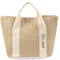 Personalisierte Strandtasche Mit Namen Geschenke für Mama - Mama Tasche Tote Bag Damen Wiederverwendbare Einkaufstaschen Geburtstagsgeschenk für Mama Oma Muttertag (Geburtstagsblumen-Beige)