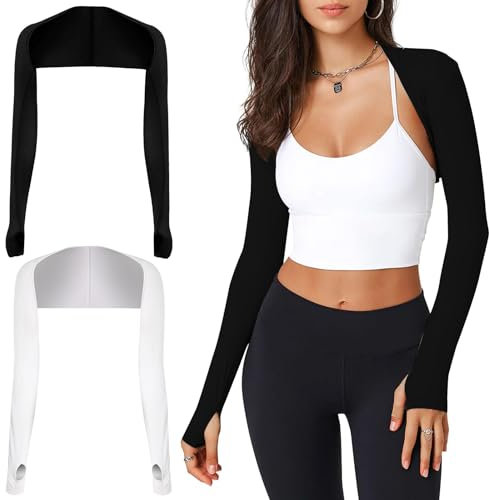 Prizmxed 2 Stück UV schutz armstulpen damen sommer， Dünn, atmungsaktiv, nicht stickig, schweißabsorbierend, schnelltrocknend, hochelastisch, geeignet zum Radfahren, Laufen und Autofahren im Freien