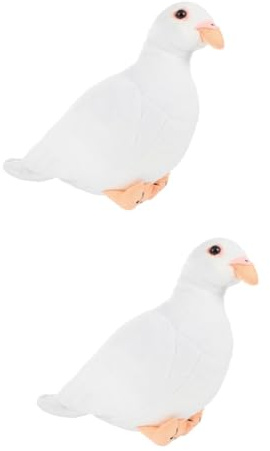 GETAJGHSD 2stücke Plüschtaube Niedliches Kuscheltier Für Dekoration Für Zuhause Büro Und Partys Leicht Zu Tragen Verschenken Für Vogel-
