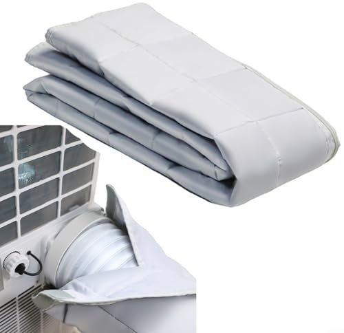 Zeroupshop Housse de tuyau de climatiseur - Manchon d'isolation pour tuyau d'échappement portable CA de 13 et 15 cm de diamètre - Contrôle de la température - Coton - 150 x 55 cm - Blanc