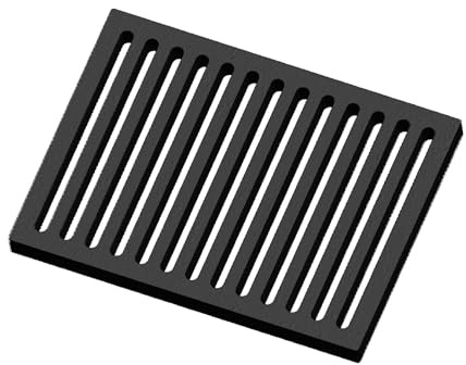 Kaminrost/Ascherost Eckig 223 x 165 x 15 mm passend für Drooff Treviso W ** Kaminöfen inkl. Modellübersicht - Ascherost Kamin aus massivem Stahl - Feuerrost feuerfest & hitzebeständig