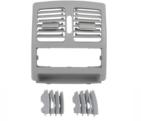 Rejilla aire frontal repuesto Para Benz Clase CE Coupé W204 W207 2007-2016 Rejilla Salida Aire Acondicionado Para Asiento Trasero Ventilación aire consola central(Highend Gray)