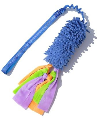 Bestwist Dog Tug of War Toy, Bungee Interactive Dog Toys with Squeaker for Small, Medium and Large Dogs, Training Pull Puppy Ropes Toy for Boredom