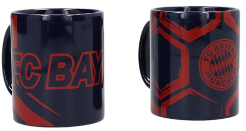FC Bayern München Tasse - Autumn - 2er Set Kaffeetasse schwarz-rot FCB