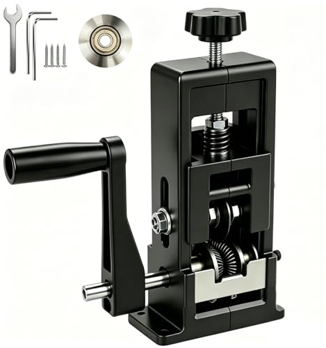 Wire Stripping Machine 1-25mm, Cable Stripper with Replacement Blades | Manual & Drill-Powered, Hardened Steel Blade with Adjustable Height for Fast Scrap Copper Stripping, Compact & Portable Size