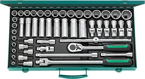 Stahlwille 96030136 Steckschlüsselgarnitur 50-teilig, im stabilen Stahlblechkasten