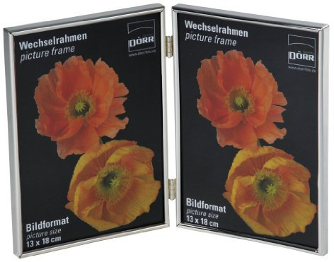 Dorr Silverstar Toskana Twin glänzend 7 x 5 Foto Rahmen – Silber