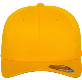 Flexfit Unisex Cap Wooly Combed, Unisex Baseballkappe, XXL, Gold