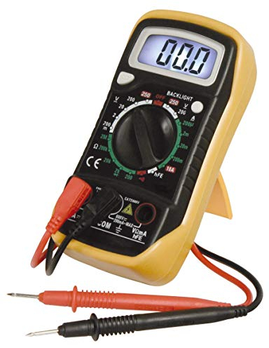 McPower Digitalmultimeter M-730L | 19 Messbereiche | DataHold-Funktion | Displaybeleuchtung | Transistortest | Robust & handlich