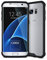 doupi PerfectFit AirClear Funda para Samsung Galaxy S7 Edge, Crystal Clear Cubierta Posterior BackCover y Protección, Negro
