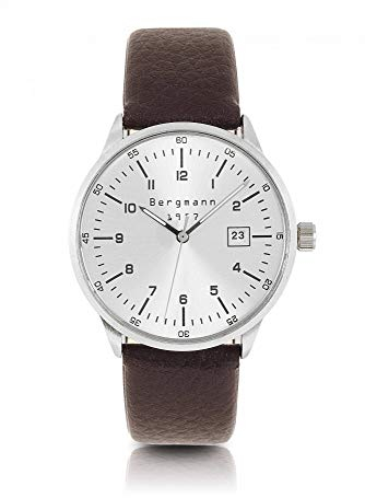 Bergmann Uhr 1957 braun Reptil