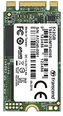 Transcend MTS400S - SSD Disco Duro Solido de 512 GB M.2 2242 SATA III, MLC, hasta 500 MB/s