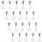 FECTAS 20 Stück Acryl Lippe Labret Bars Stud Flexible Bioflex Kunststoff Retainers Tragus Monroe Piercing Schmuck 16G 6/8/10 mm, Kunststoff