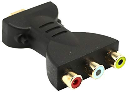 Adaptateur Audio vidéo, Fulltime HDMI vers 3 RGB RCA plaqué or convertisseur de composant (B)