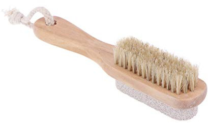 Healifty Pumice Stone Brush Double Sided Pedicure Tools Hard Skin Remover for Hands Foot File Exfoliation
