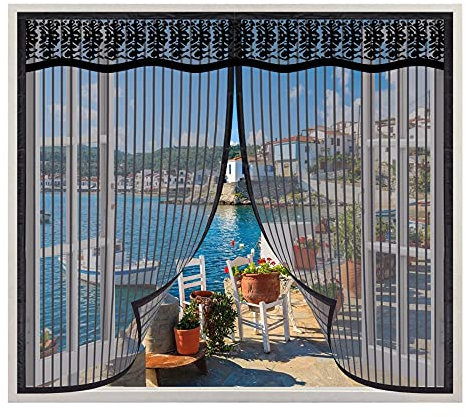 Zanzariera Magnetica per Finestre, 100x120cm Chiusura Automatica e Facile Installazione, Rete per Zanzariere Anti-Insetti in Poliestere, Adatta a Tutti i Tipi di Finestra