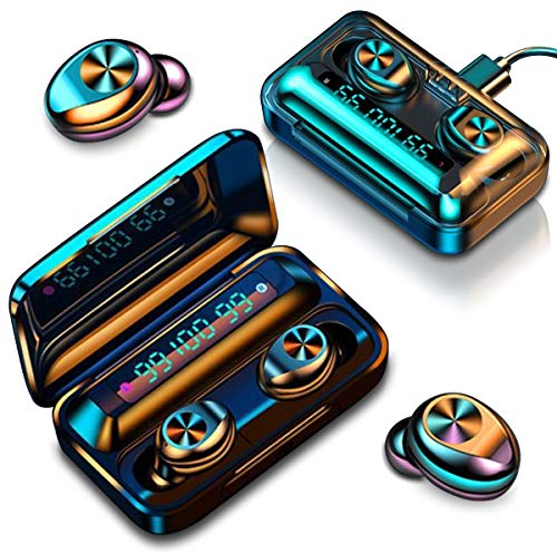 NAUC Kopfhörer kompatibel mit Samsung Galaxy Z Flip 7 / FE - 6-5 - 4-3 / Fold 7-6 - 5-4 - 3-2 In-Ear Headset Bluetooth 5.1 Anzeige Ohrhörer Wireless Touch Control