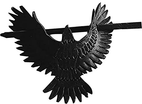 JIgeren Damen-Haarnadel, Gothic-Fledermaus-Haarspangen, schöne Haarnadel mit schwarzem Raben, Haarspange, Krähe, realistische Haarnadel, Fledermaus, Vogel, Haarstab für Damen, Mädchen