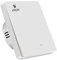 eMylo ZigBee Interruptor de luz inteligente APP Control remoto El interruptor de pared ZigBee funciona con ZigBee Central Hub, temporizador de control de voz compatible con Alexa Echo (1 Gang-Blanco)