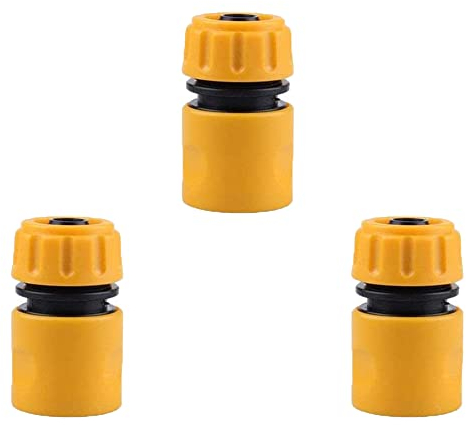 VReder 3 Stück Schlauchverbinder, 13mm (1/2) und 15mm (5/8) - Hose Quick Connector Gartenschlauch Schlauchverbinder Schlauchstück Zubehör zum Verbinden von Gartenschlauch (3 Stück Schlauchverbinder)