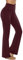 Persit Damen Schlaghose Yogahose, High Waist Freizeithose Sporthose Jazzpants Weinrot - S