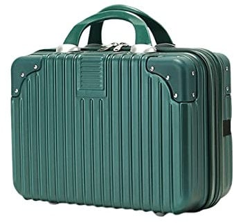 Balakaka Kosmetikkoffer Wasserdicht Schminktasche Leichter Handgepäck Beauty Case mit Handgriff und Reißverschluss, Damen Verschleißfest Hartschale Kulturtasche für Reise Ausflug Dunkelgrün