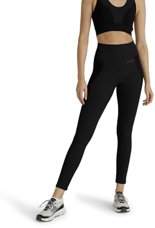 FALKE Damen CORE Long 2 Funktionshose Funktionshose hohe Taille druckfreier Komfortbund nahtlos lang elastisch bequem mit Schlüsseltasche atmungsaktives schnelltrocknendes Funktionsmaterial 1 Stück