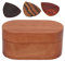 Gitarren-Plektren-Set, bequemes Aufbewahrungsgeschenk, tragbares Holz-Plektren-Etui für Ukulele für Bass