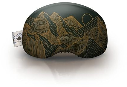 alpine [vju:] - Skibrillen Schutz | Goggle Schutz Cover | elastisch aus Mikrofaser | unisex (Topo)