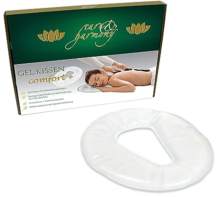 care & harmony Gesicht-Gelkissen für die Kopfstütze oder Nasenschlitze der Massageliege und Therapieliege, waschbar und pflegeleicht, 10 Stück