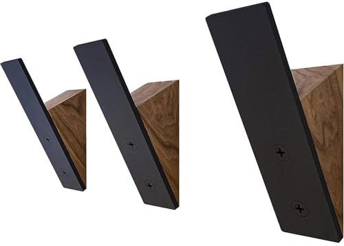 Banisel Appendiabiti da parete in legno e acciaio, perfetto per ingresso ingresso, eleganza organizzazione in un pacchetto, appendiabiti da parete ideale per qualsiasi stanza