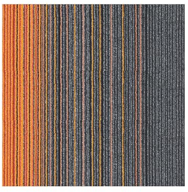 20 x 20 Heavy Duty Striped Carpet Tiles, Peel and Stick Carpet Floor Tile, Polypropylene Fiber, for Residential and Commercial Use (20 Tiles) (54 Sqft/Box)