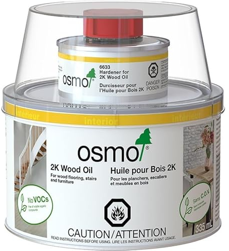 Osmo 2K Holzöl Zweikomponenten (Öl + Härter) 0,375 l (schwarz 6190)