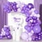 Arco Di Palloncini Viola - 106 Set Di Coriandoli Viola per Palloncini in Lattice Ad Elio, Palloncino compleanno, capodanno decorazioni, Feste per Baby Shower, Anniversario