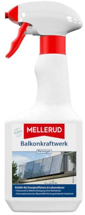 MELLERUD Balkonkraftwerk Reiniger 0,5 l | Solaranlagen Reiniger für Solarmodule, PV-Module und Solarpanels - streifenfreie Reinigung mit Abperleffekt gegen Neuverschmutzung