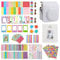 Meetikar Instax Mini 12 Étui pour appareil photo Instax Mini 12 avec 64 poches pour album photo et filtre couleur/cadre/cadre décoratif mural/autocollant pour cadre/autocollant d'angle, Blanc, Playful