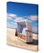 Magnettafel Pinnwand Bild Natur Strandkorb Sonne Strand gekantet Größe 80 x 100 cm