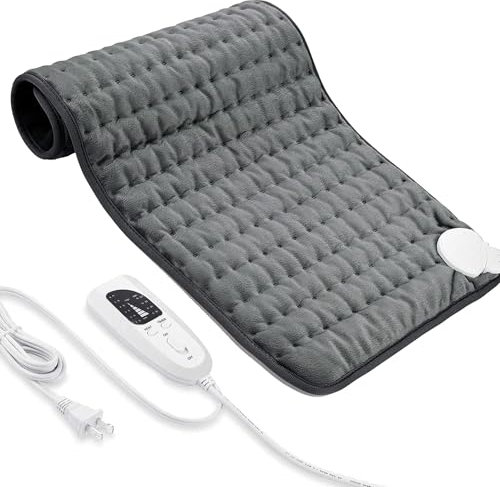VIBOOS Electric Heating Pad for Back Pain Relief, Heat Pad for Cramps, Auto Shut-Off, Machine Washable, Heat Pad for Neck and Shoulder