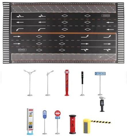 Colcolo Miniatur Parkplatz Szene Dekoration für Auto Modelle in 1/64 Maßstab, B