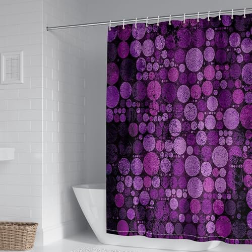 Whoiy Rideau Douche Tissu Polyester Anti Moisissure 200 cm Hauteur, Rideau de Douche Motif Abstrait Multicolore Moderne Rideau Baignoire Lavable 150 x 200 cm