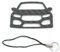 BlackStuff Porte-clés en fibre de carbone avec cordon compatible avec Civic Type R MK10 2016 CF-615, Noir, S, Noir , S
