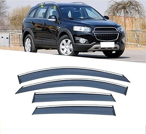 DXQxue Windabweiser für Chevrolet Captiva 2010-2018, Autofenster Regenschutz, Regenabweiser, Anklebbare Deflektoren Aerodynamisch